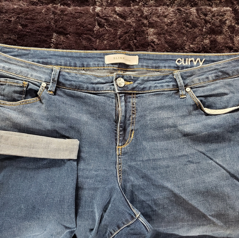 Plus size boyfriend jeans